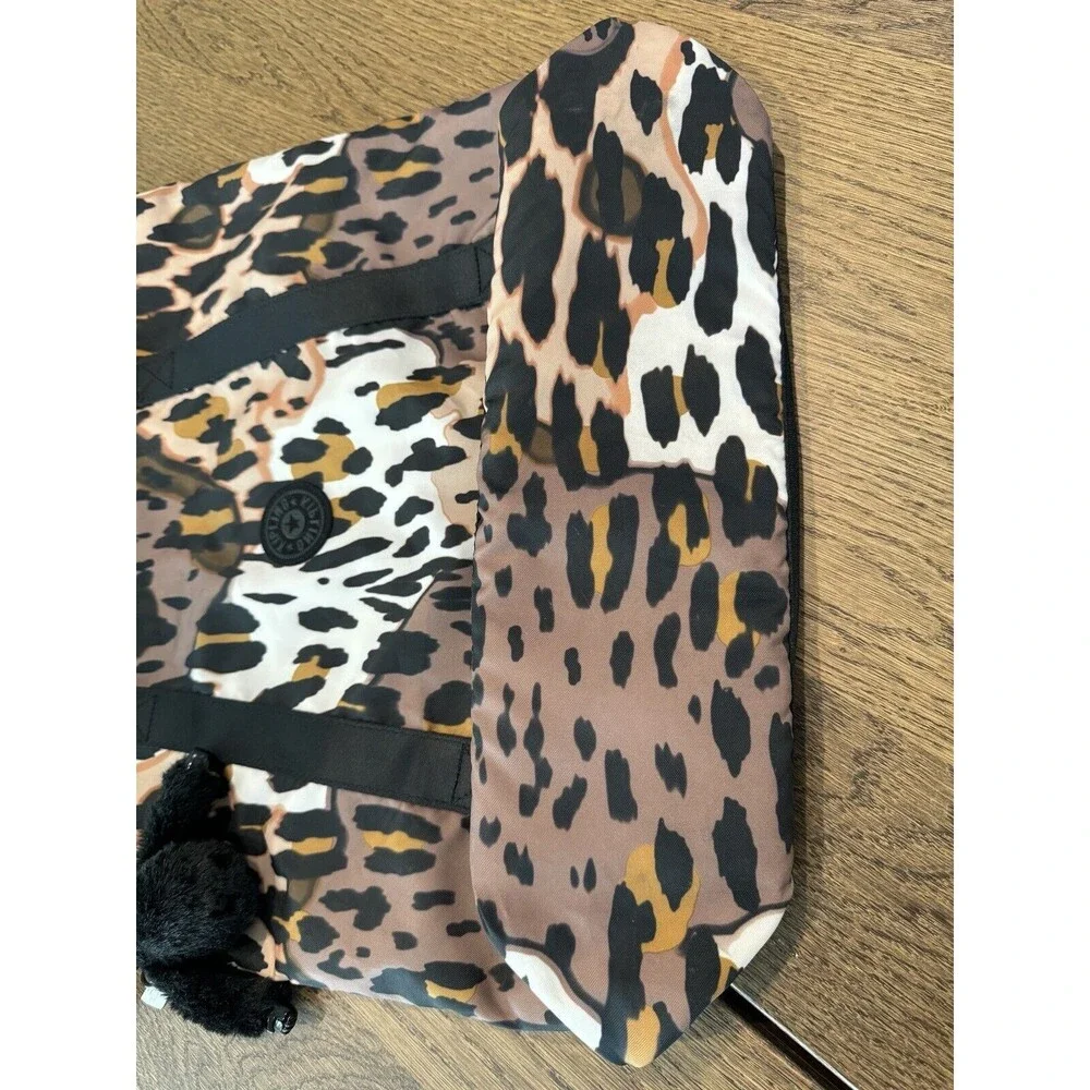 Kipling KYOKOL WI Large Tote Shoulder Bag Animal Print Gorilla Charm TM5124900 - Picture 8 of 16